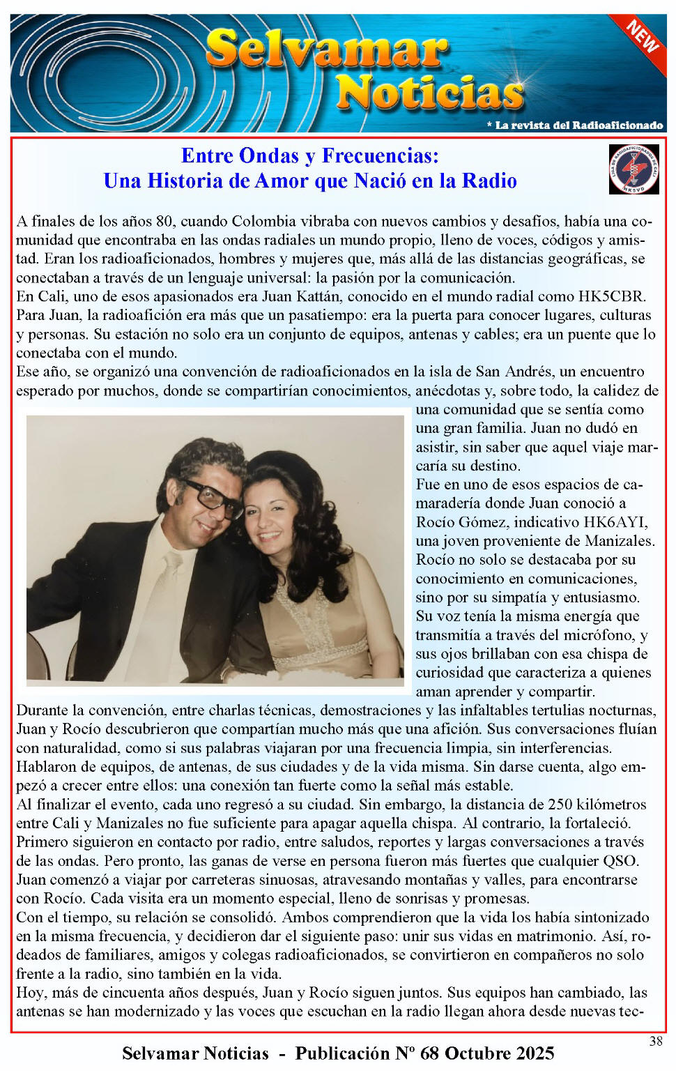 Una Historia de Amor que nacio en la radioaficion HK5CBR y HK6AYL