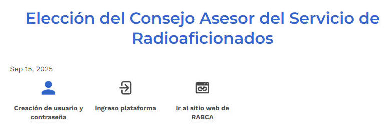 REPRESENTANTES DE LAS ASOCIACIONES DE RADIOAFICIONADO